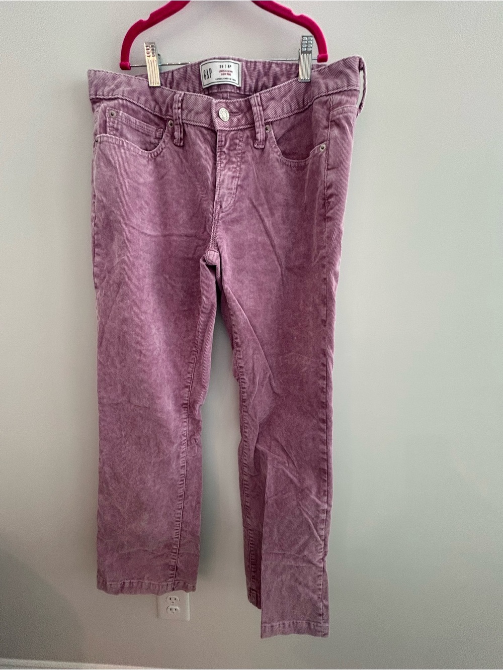 GAP Mauve Corduroy Pants 8